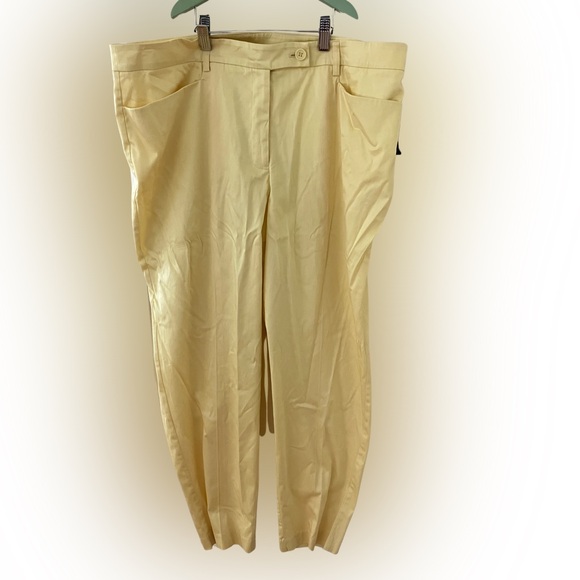 NWT⭐️ $69 Bianca Nygard
Pants, Lemon Chiffon -SIZE 16 - Picture 1 of 7